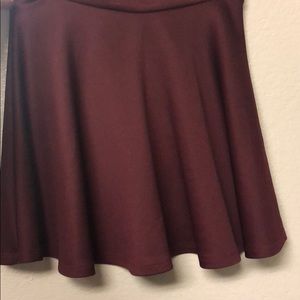 Burgundy skirt